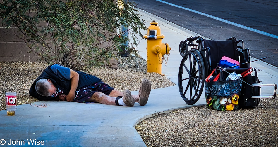 Handicapped and homeless in Phoenix, Arizona