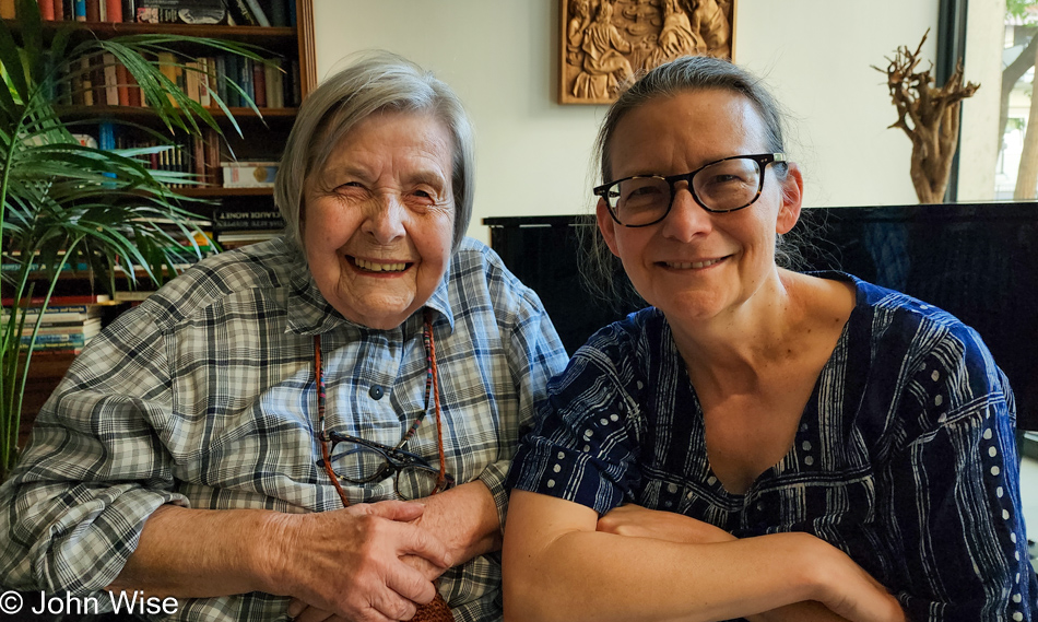 Caroline Wise and Jutta Engelhardt in Frankfurt, Germany
