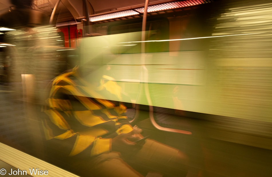 Train in Frankfurt, Germany