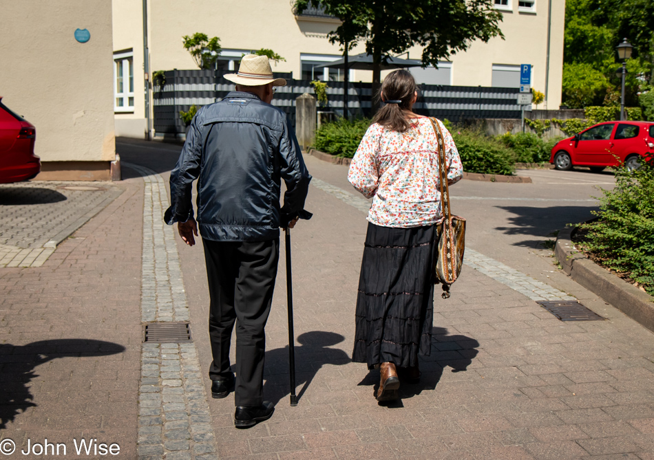 Caroline Wise and Hanns Engelhardt in Geisenheim, Germany