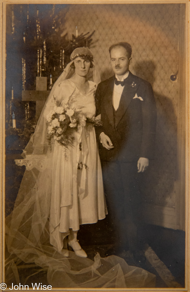 Clara Wilhelmina Laura Engelhardt and Christian Engelhardt, parents of Hanns Engelhardt married 1929