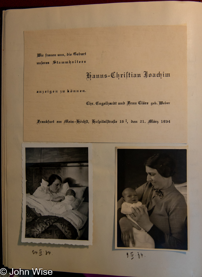 Christian Engelhardt's diary of his son Hanns Engelhardt