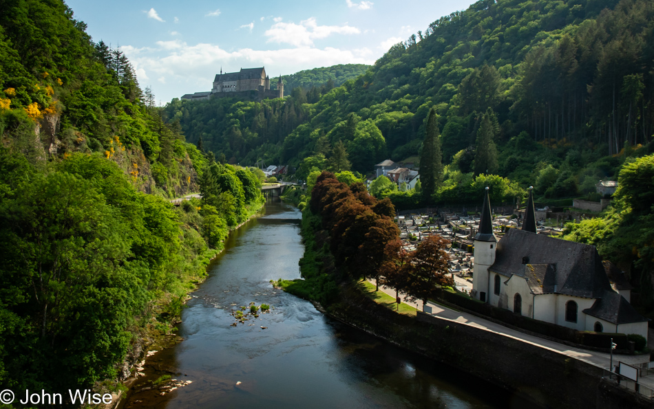 Château de Vianden on the River Our in Vianden, Luxembourg