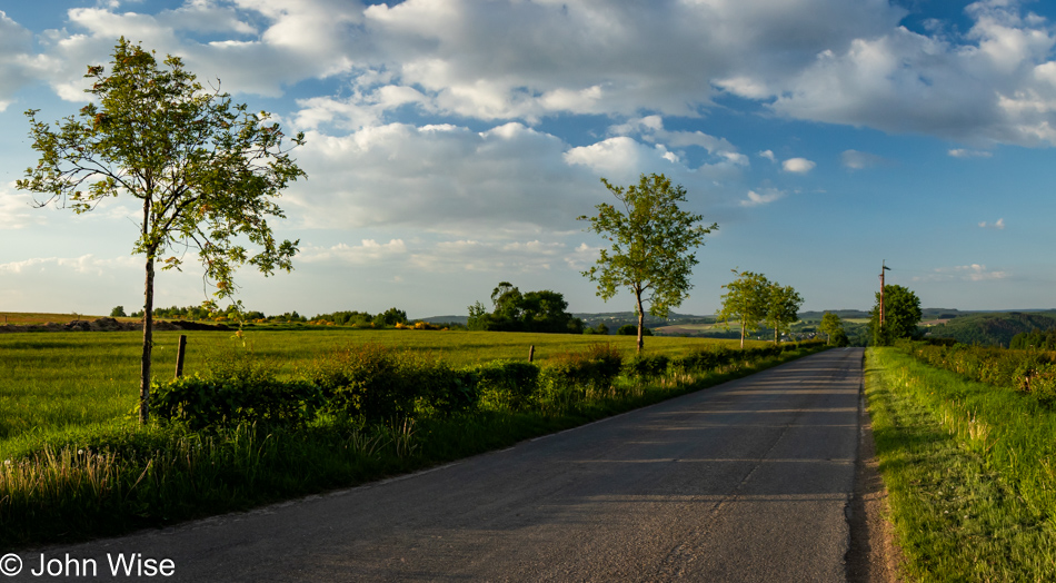The road out of Bouillon, Belgium